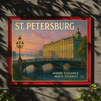 St. Petersburg Elegance Travel Poster Print