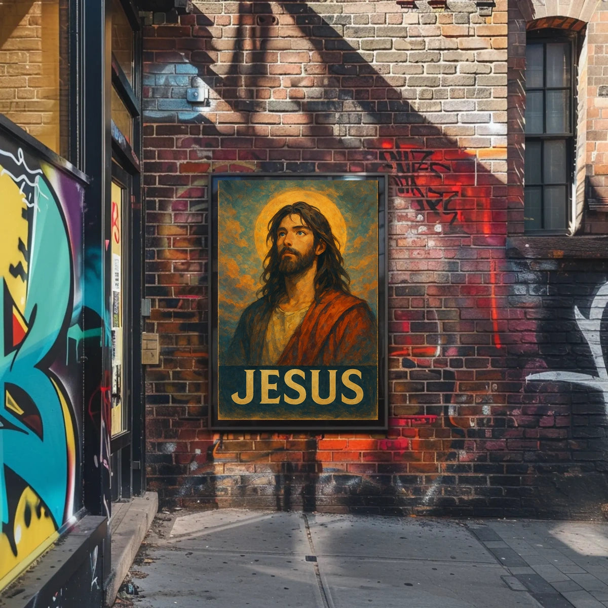 Jesus Iconic Portrait Poster