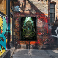 Ancient Jungle Ruins Poster