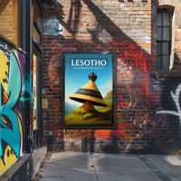 Lesotho The Kingdom in the Sky Poster PosterGoat