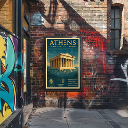 Athens Journey: Exploring Classical Heritage Cultural or Heritage Poster