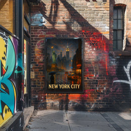 New York City Nightscape Poster