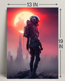 Futuristic Sentinel Poster PosterGoat