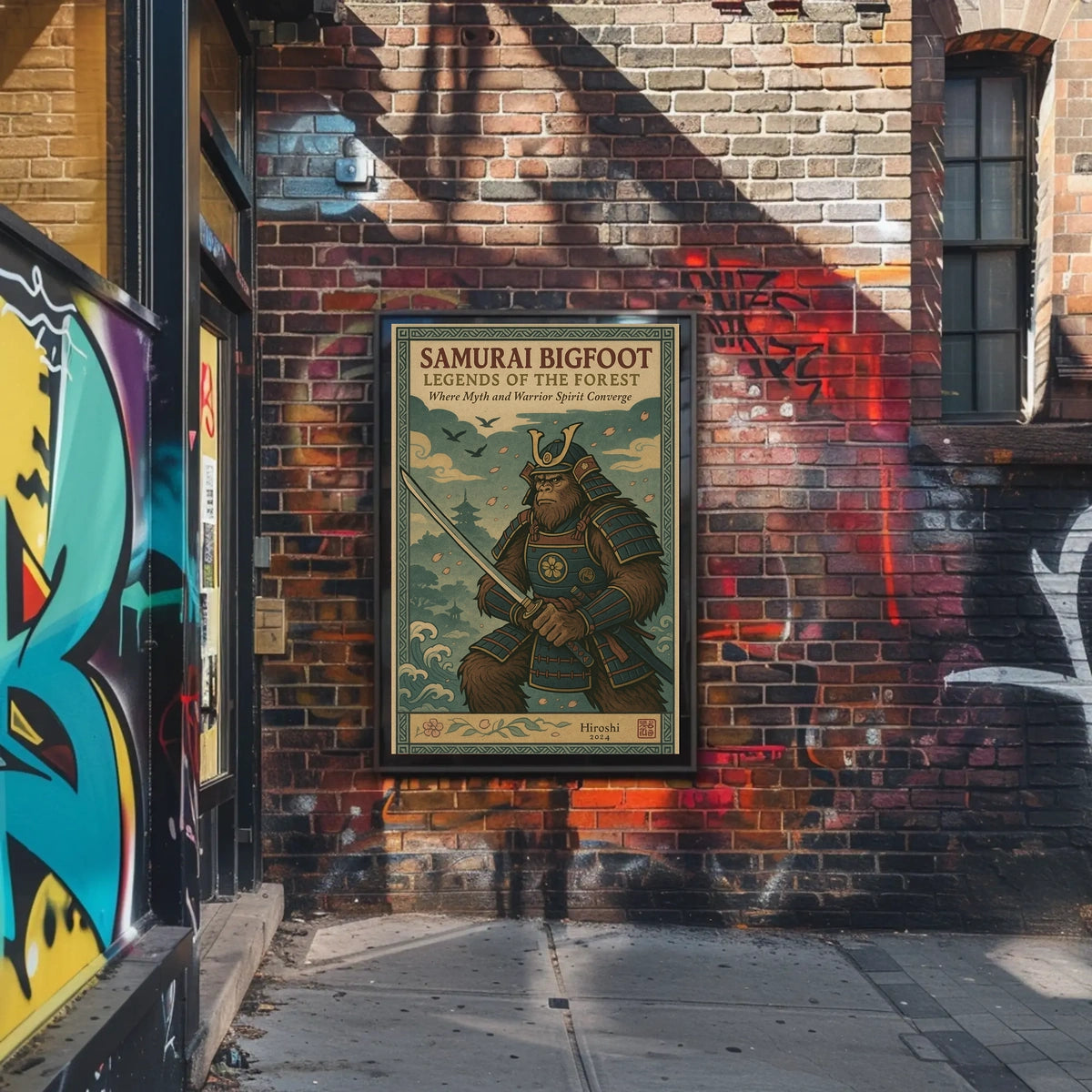 Samurai Bigfoot Legends of the Forest Poster