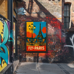 Fly To Paris Poster