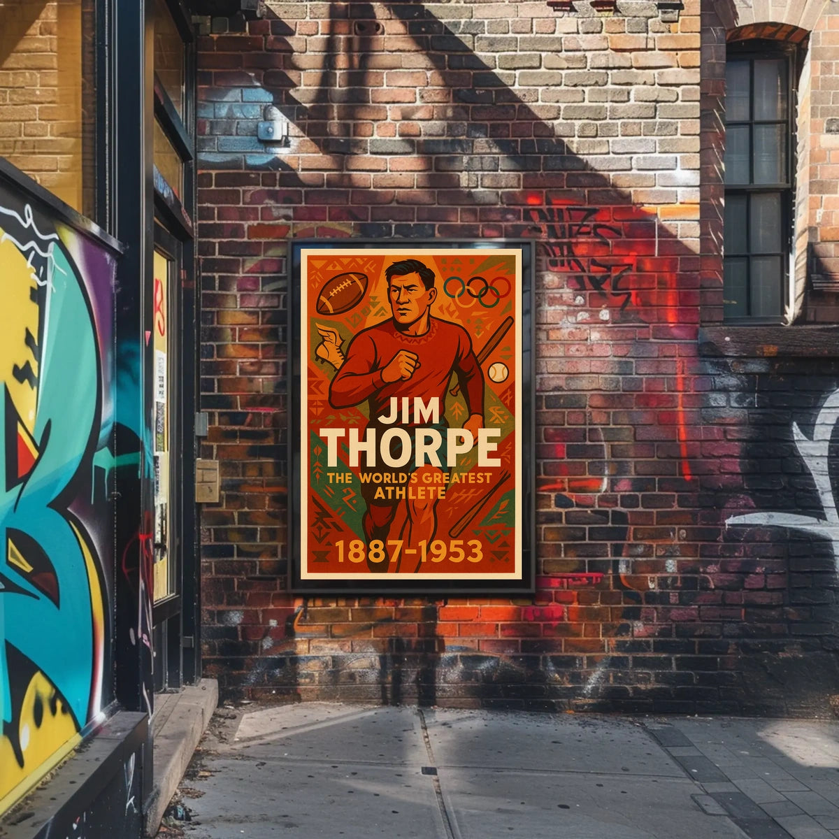 Celebrating Jim Thorpe The Worlds Greatest Athlete Jim Thorpe Poster
