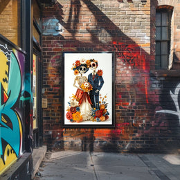 Vibrant Day of the Dead Celebration Cultural or Heritage Poster