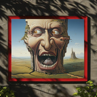 Colossal Cliff Face Dreamscape Fantasy or Mythology Poster