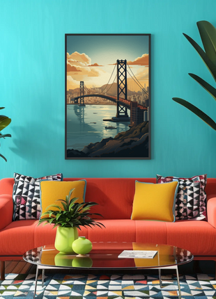 San Francisco Bay Bridge Poster