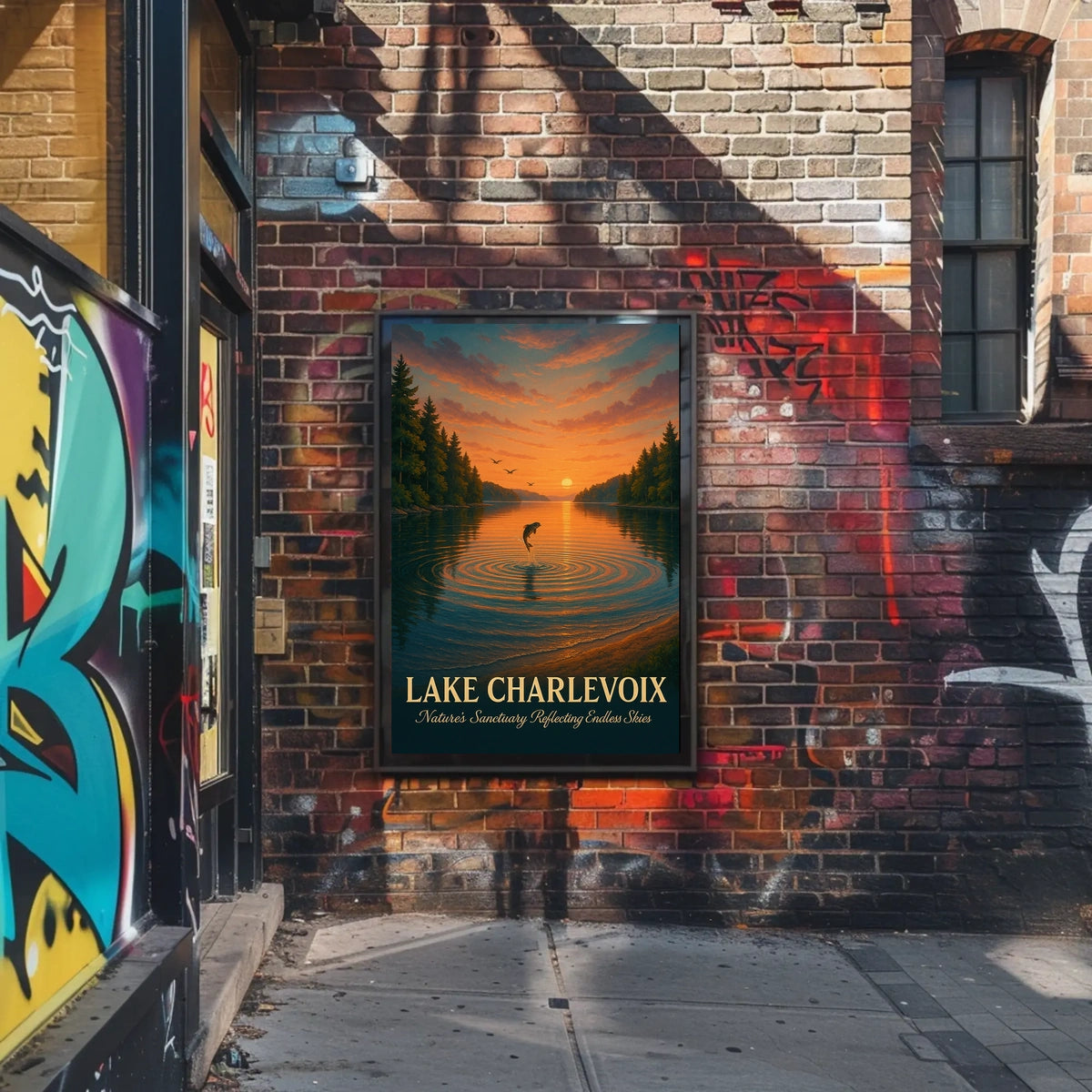 Nature’s Sanctuary Lake Charlevoix Scenic Poster