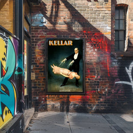Kellar Classic Levitation Magic Show Vintage Artistic Poster