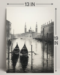 Gondolas On A Venetian Canal Poster
