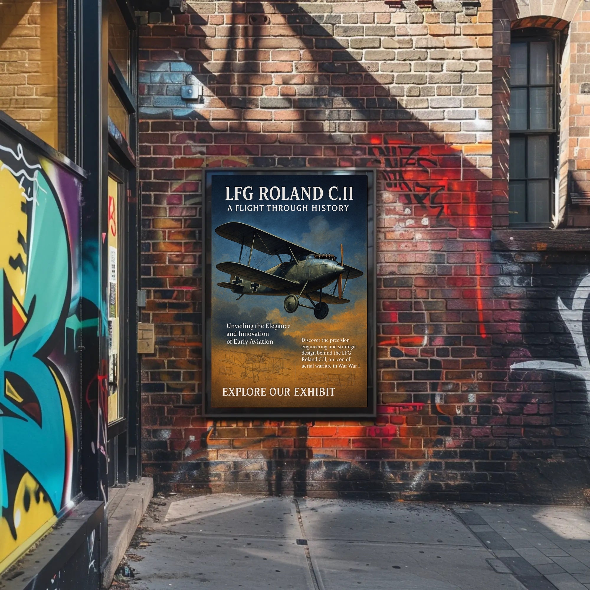 LFG Roland C.II A Flight Through History Poster PosterGoat