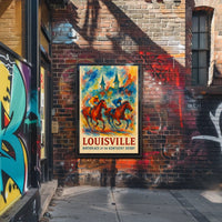 Louisville Birthplace of the Kentucky Derby Poster