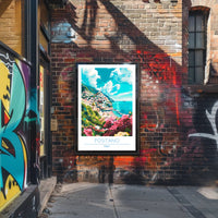 Scenic View of Positano Poster