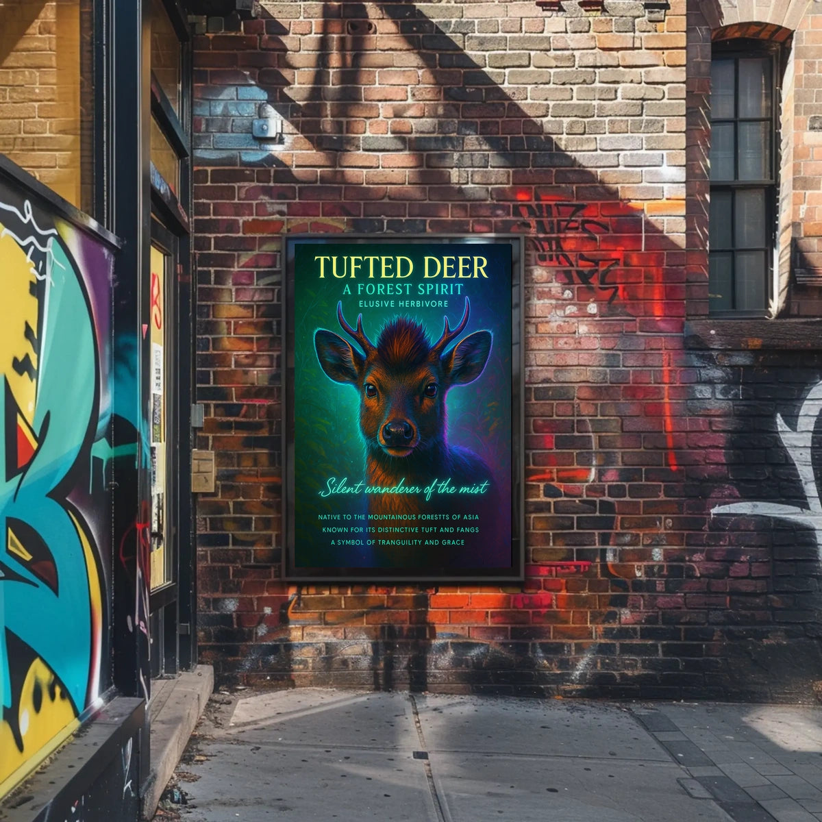 Tufted Deer A Forest Spirit Poster
