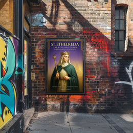 St. Ethelreda The Resilient Queen Poster PosterGoat