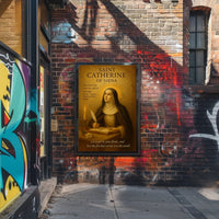 Saint Catherine of Siena Religious Inspirational Poster