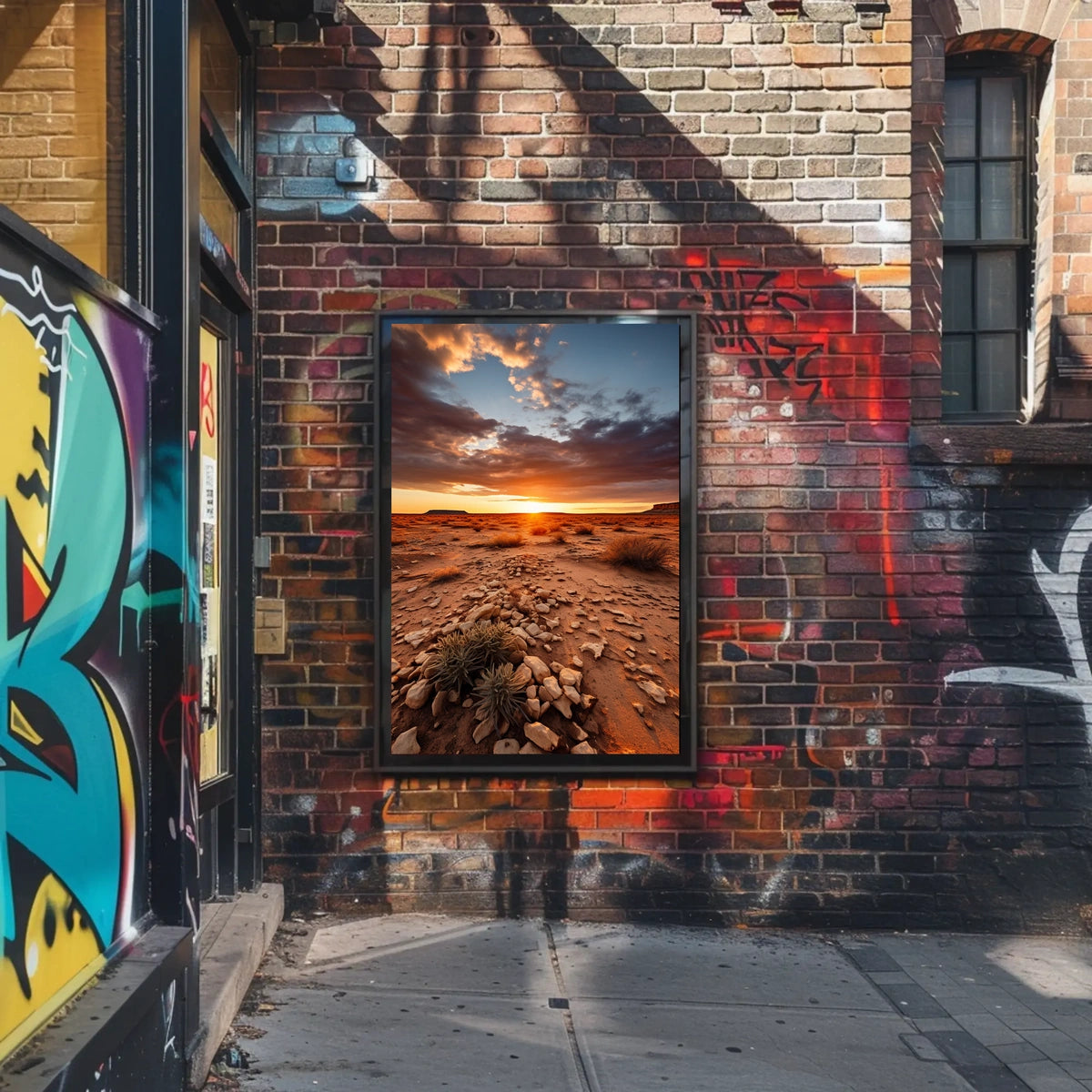 Desert Sunset Serenity Poster