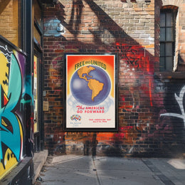 Free and United: Pan American Day Poster PosterGoat