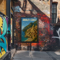 Amalfi Coast Poster Museum Quality Wall Art 18 by 24 Inches
