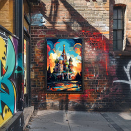 Vibrant St. BasilS Cathedral Poster