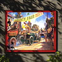 County Fair Auto Races Poster