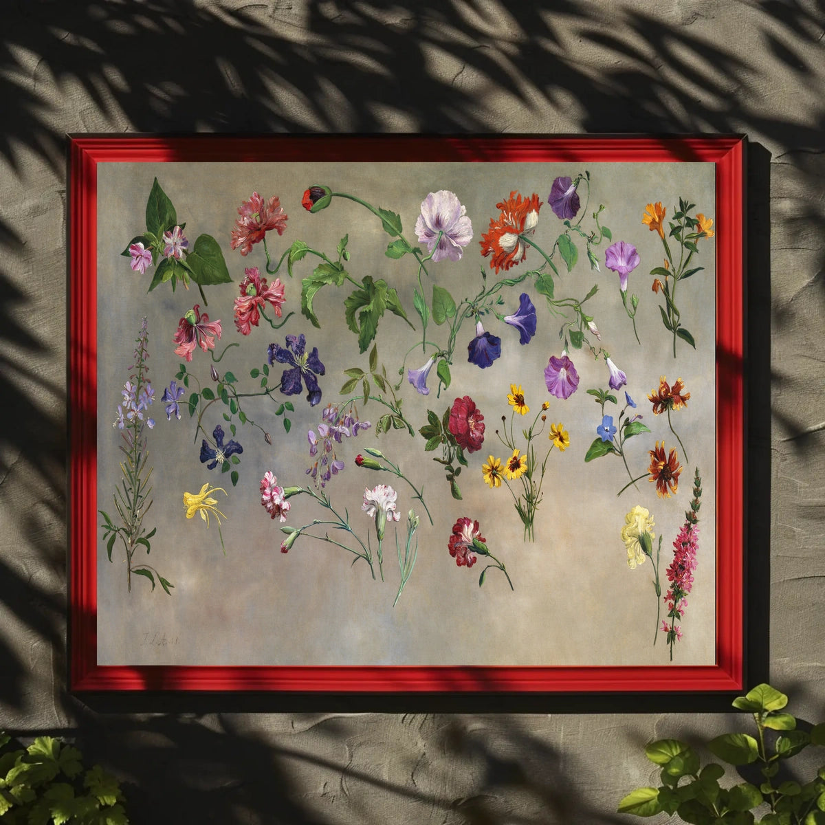 Floral Symphony: An Artistic Flower Poster
