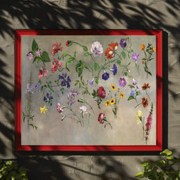 Floral Symphony: An Artistic Flower Poster