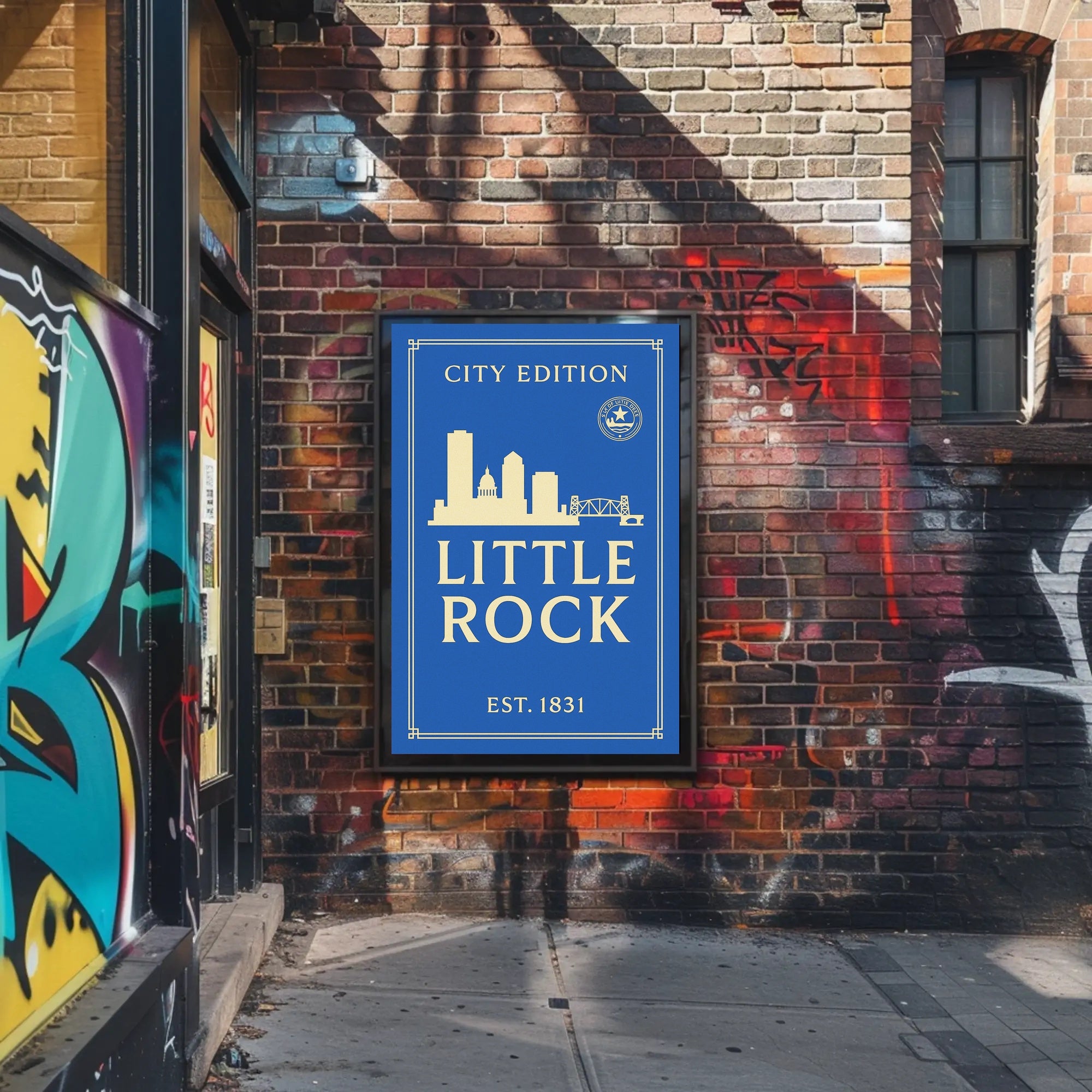 Little Rock City Edition Poster PosterGoat
