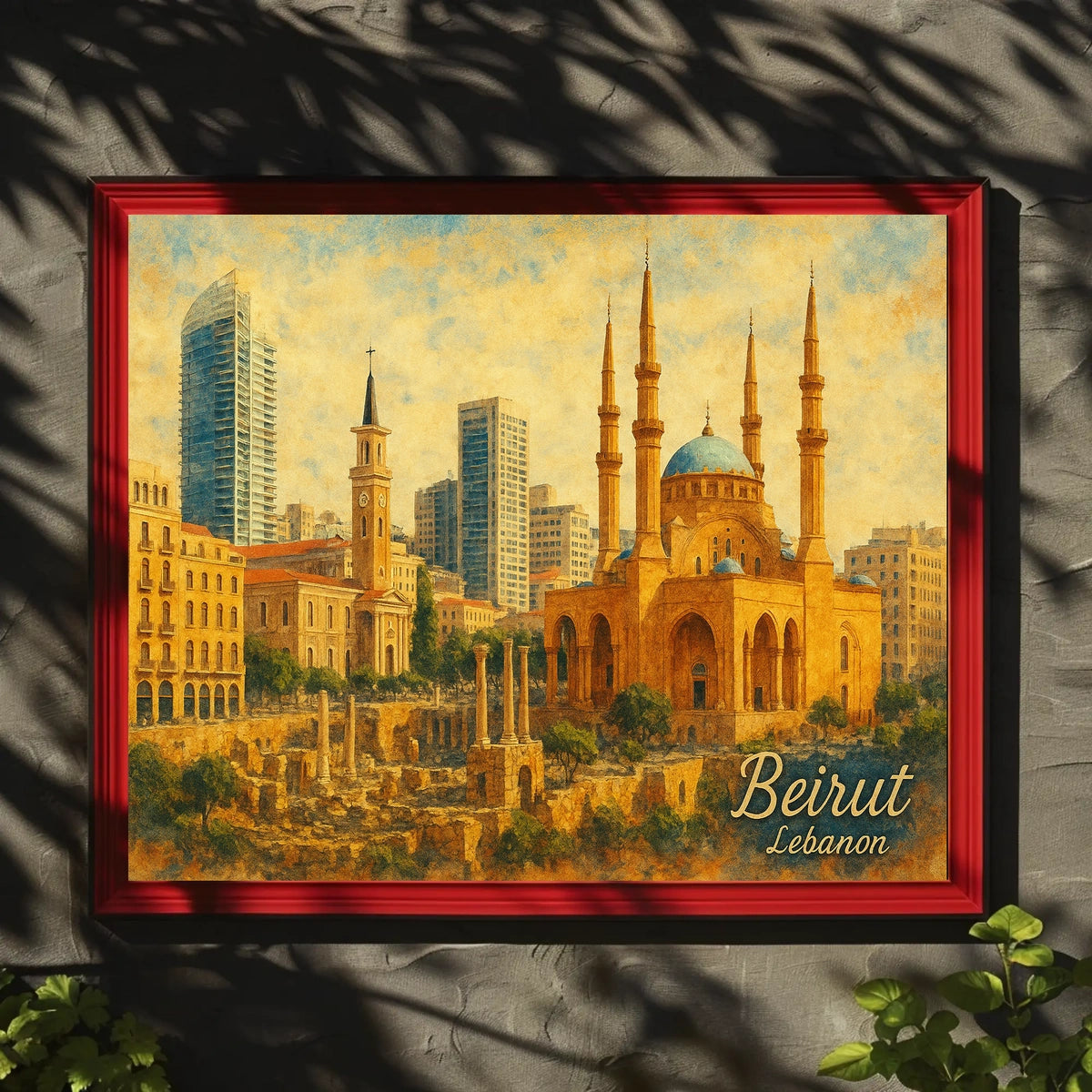Beirut Cityscape Wanderlust Photography Poster