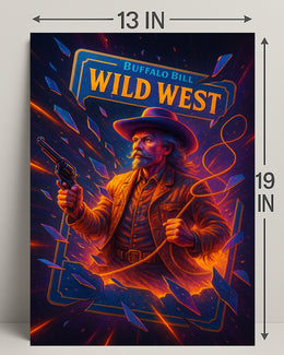 Buffalo Bill Wild West Wall Art Print PosterGoat