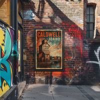 Caldwell, Idaho Singal Light Grain Poster