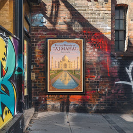 Eternal Beauty of the Taj Mahal Poster PosterGoat