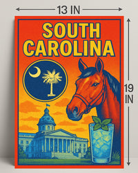 South Carolina A Vibrant Tribute Poster PosterGoat