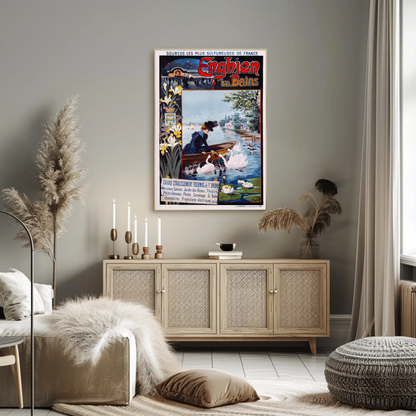 Enghien les Bains Vintage Poster
