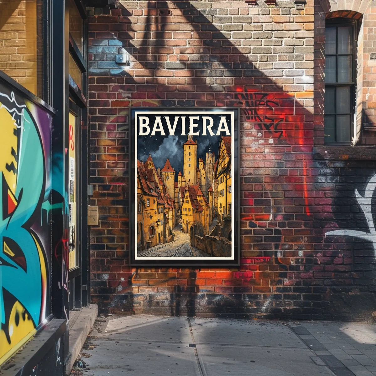 Baviera Enchanting Medieval Town Poster