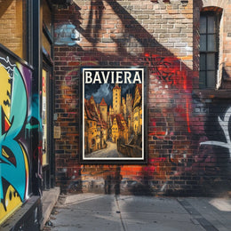 Baviera Enchanting Medieval Town Poster