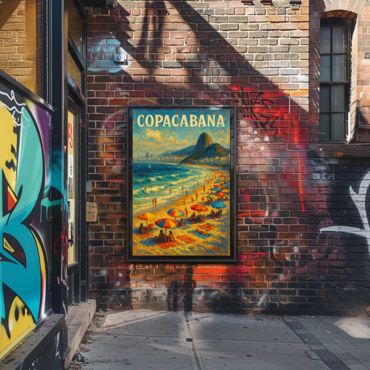 Copacabana Beach Vibes Poster Brazilian Beach Wall Art
