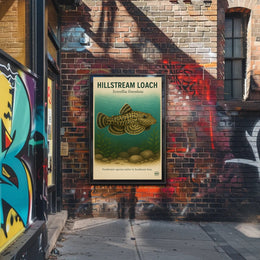 Hillstream Loach Sewellia lineolata Poster PosterGoat