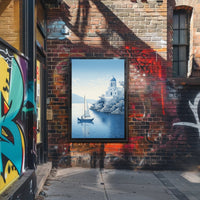 Tranquil Mediterranean Scene Poster PosterGoat