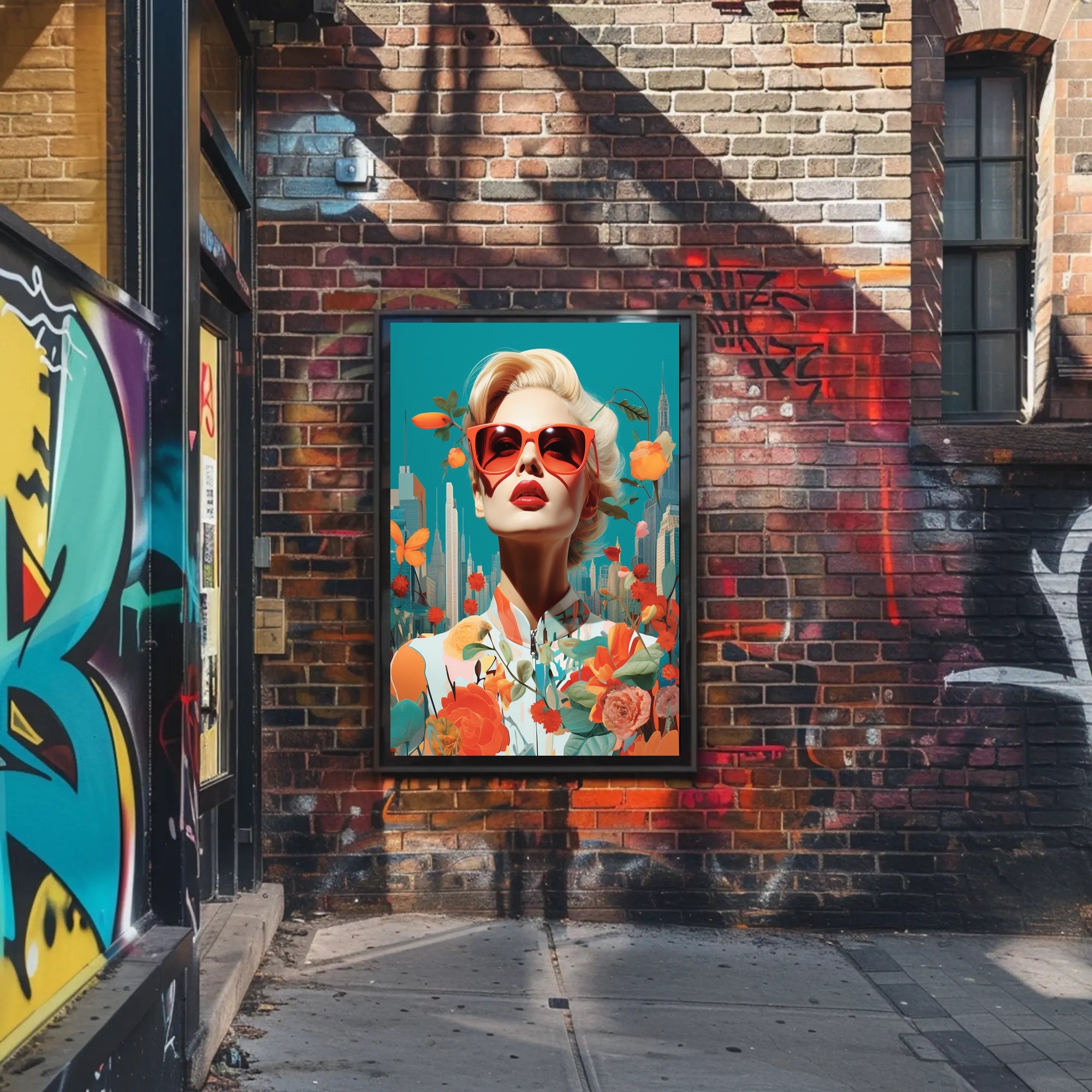 Glamorous Urban Fashion Pop Art Poster Modern Wall Art