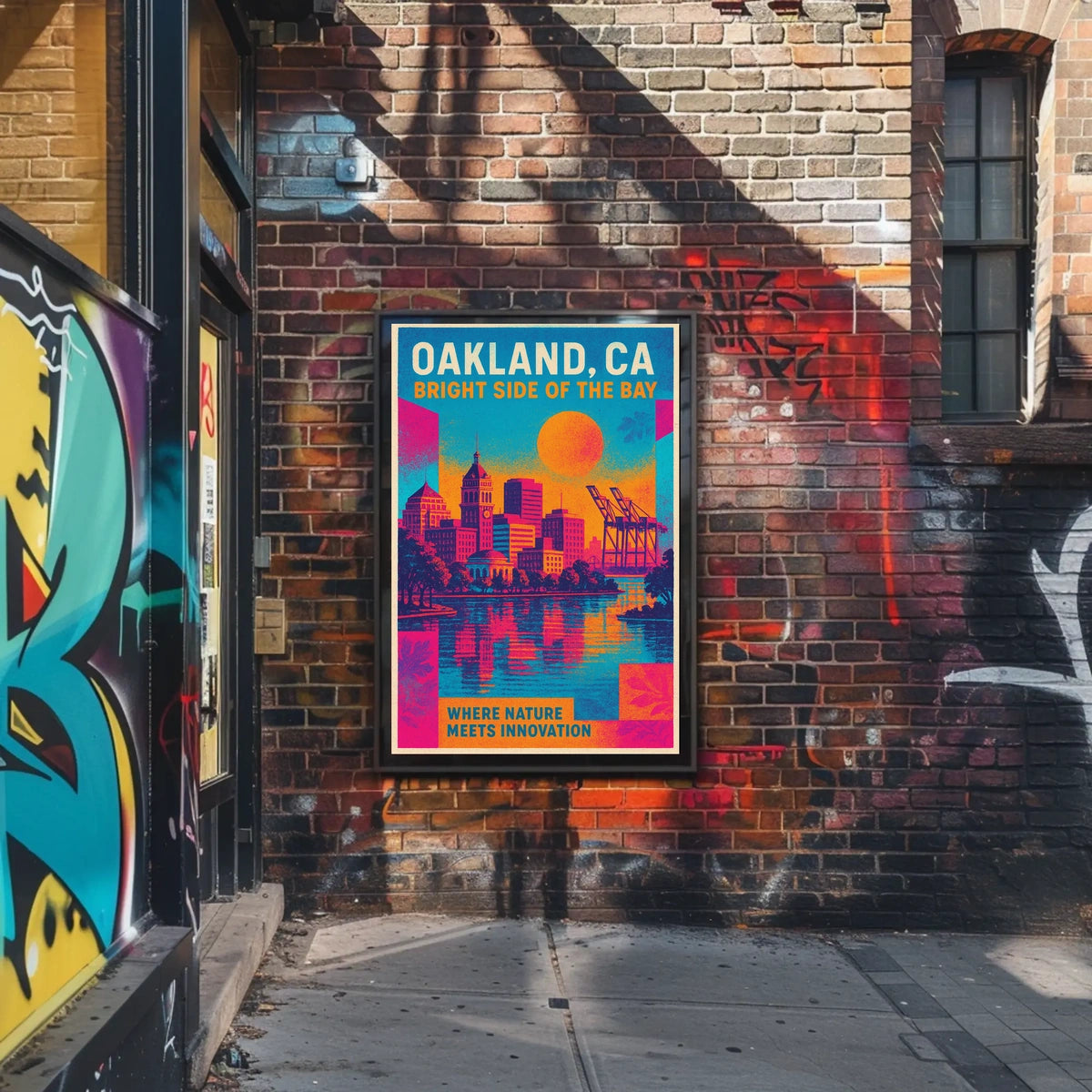 Oakland, Ca Bright Side Of The Bay Poster