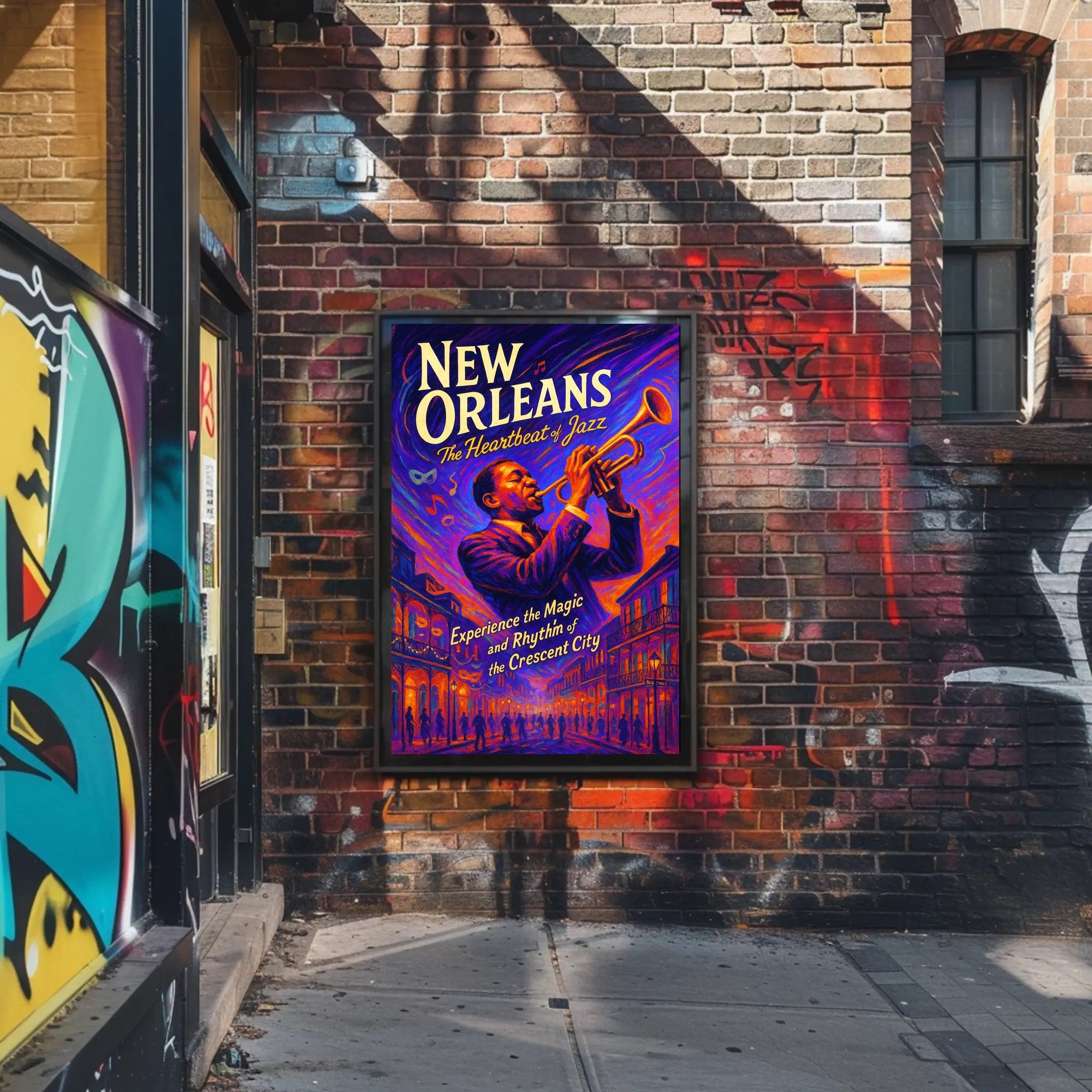 New Orleans The Heartbeat of Jazz Poster PosterGoat