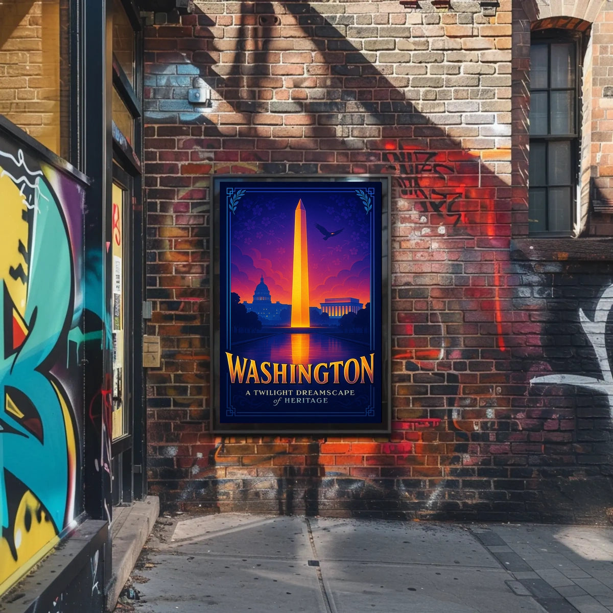 Washington A Twilight Dreamscape Poster