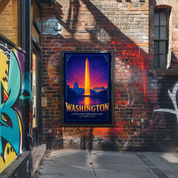 Washington A Twilight Dreamscape Poster