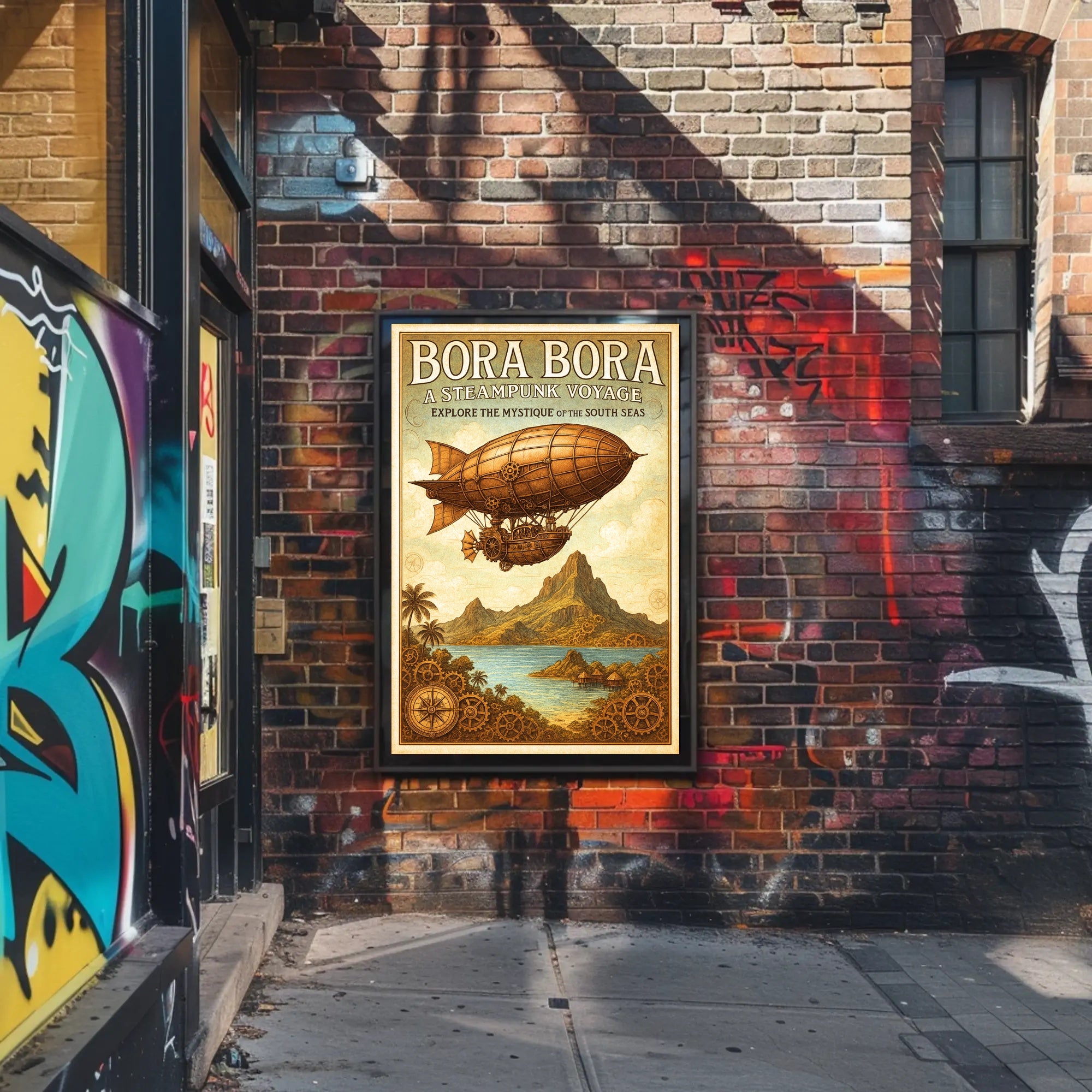 Bora Bora  A Steampunk Voyage Poster PosterGoat