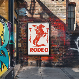 Welcome Rodeo Poster PosterGoat