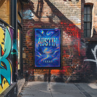 Austin, Texas A Vibrant Journey Poster