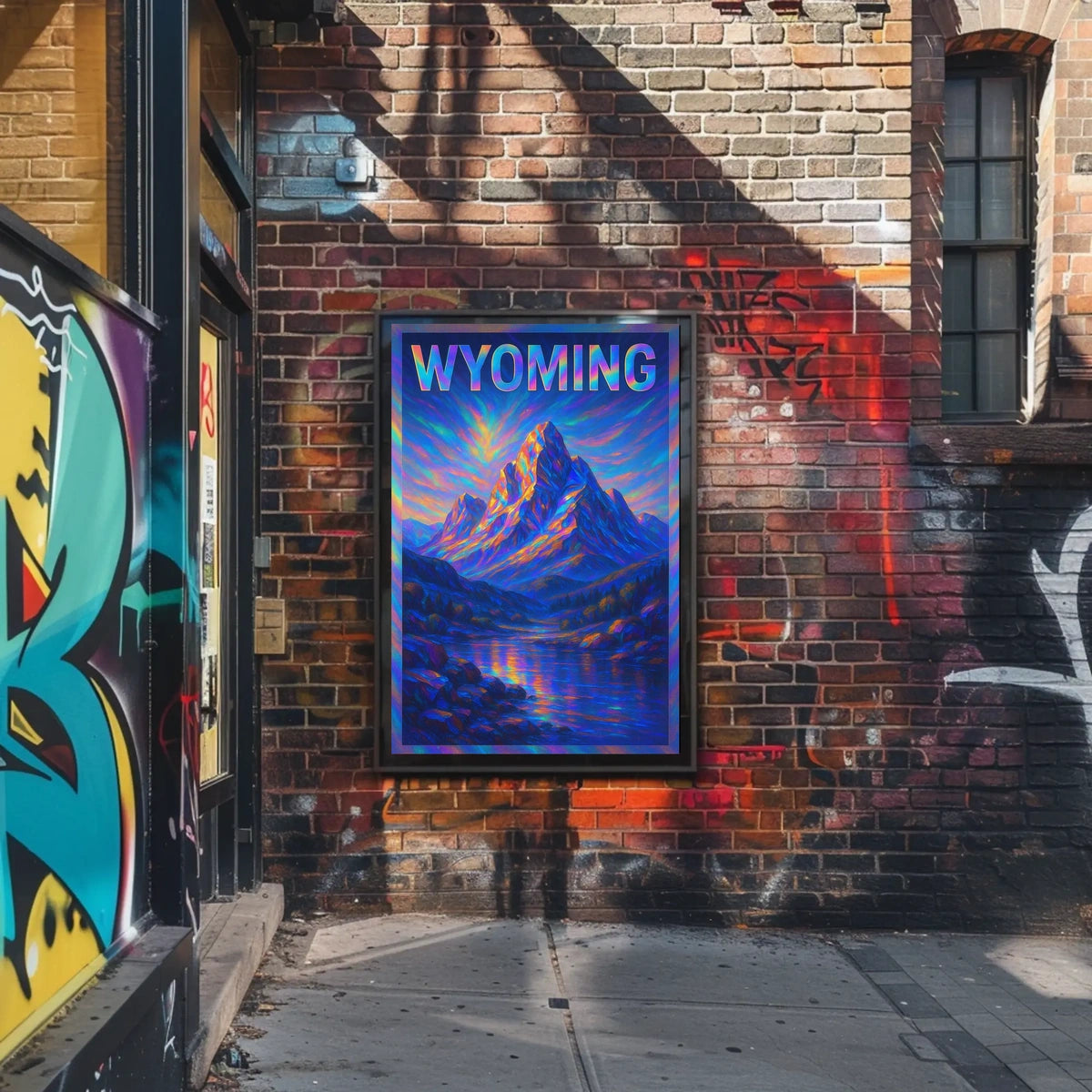 Wyoming Mountain Landscape Poster